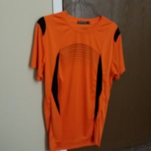 Orange workout shirt